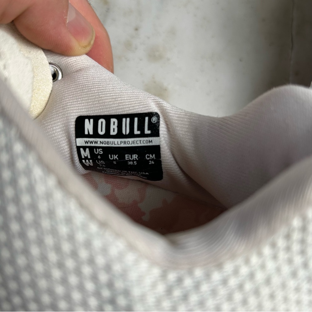 NOBULL Women's Cream and Pink camo Sneakers Size 6 - Picture 12 of 12